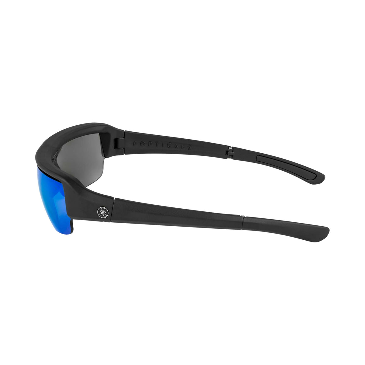 POPGUN | Matte Black | Polarized Gray/Blue Mirror | Popticals