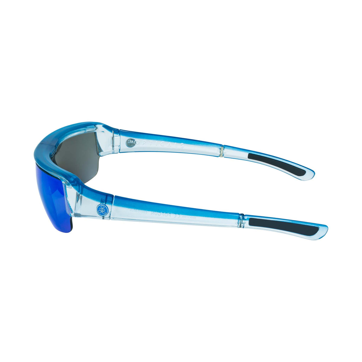 POPGUN | Gloss Blue/Clear Crystal | Polarized Gray/Blue Mirror | Popticals