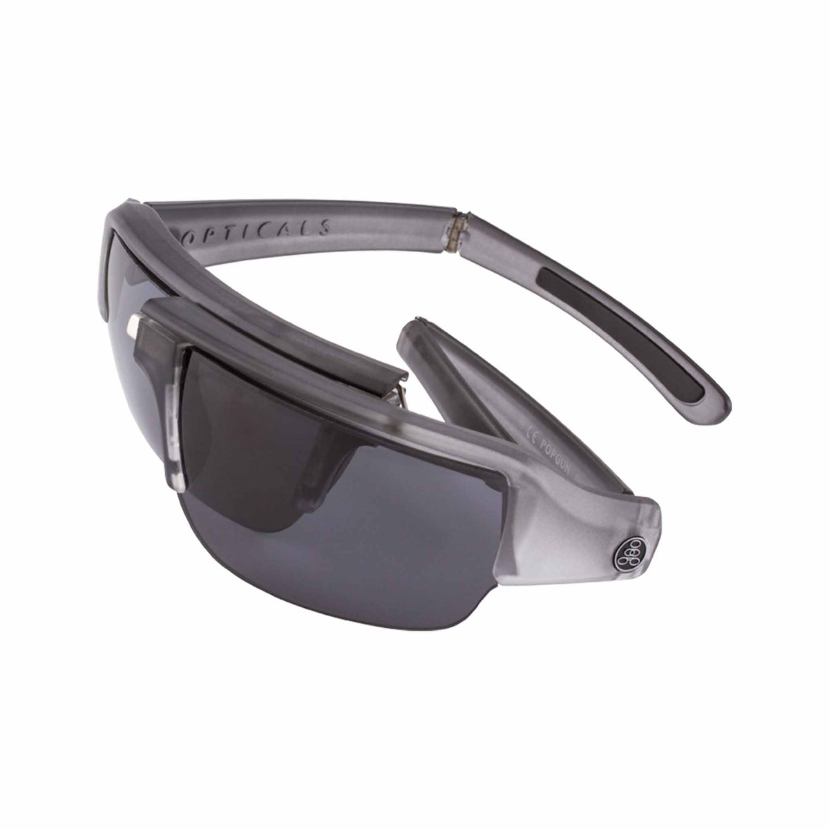 POPGUN | Matte Smoke/Clear Crystal | Polarized Gray | Popticals