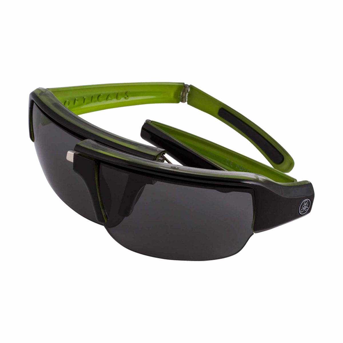 POPGUN | Gloss Black/Green Crystal | Polarized Gray | Popticals