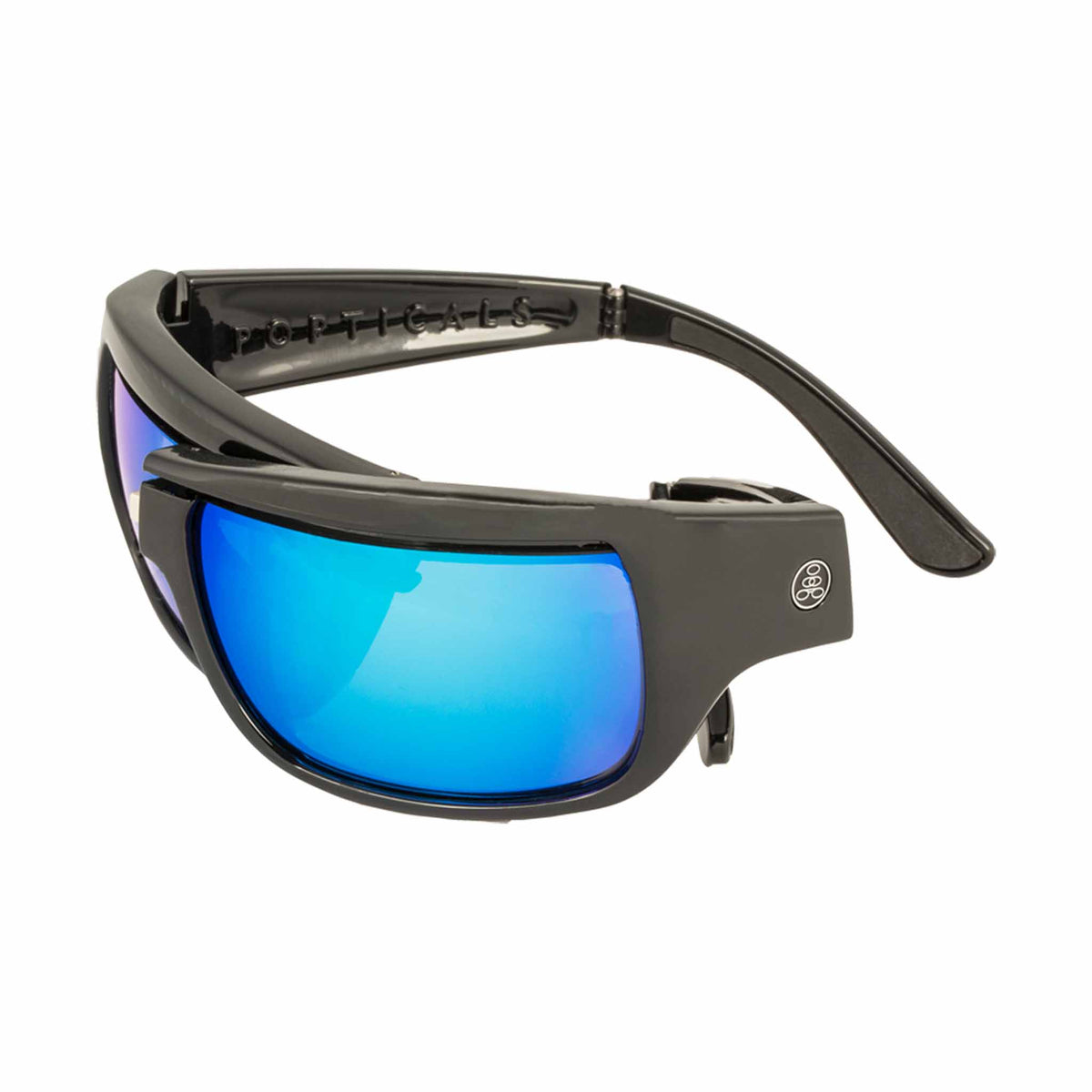 POPH2O | Gloss Black | Polarized Gray/Blue Mirror | Popticals