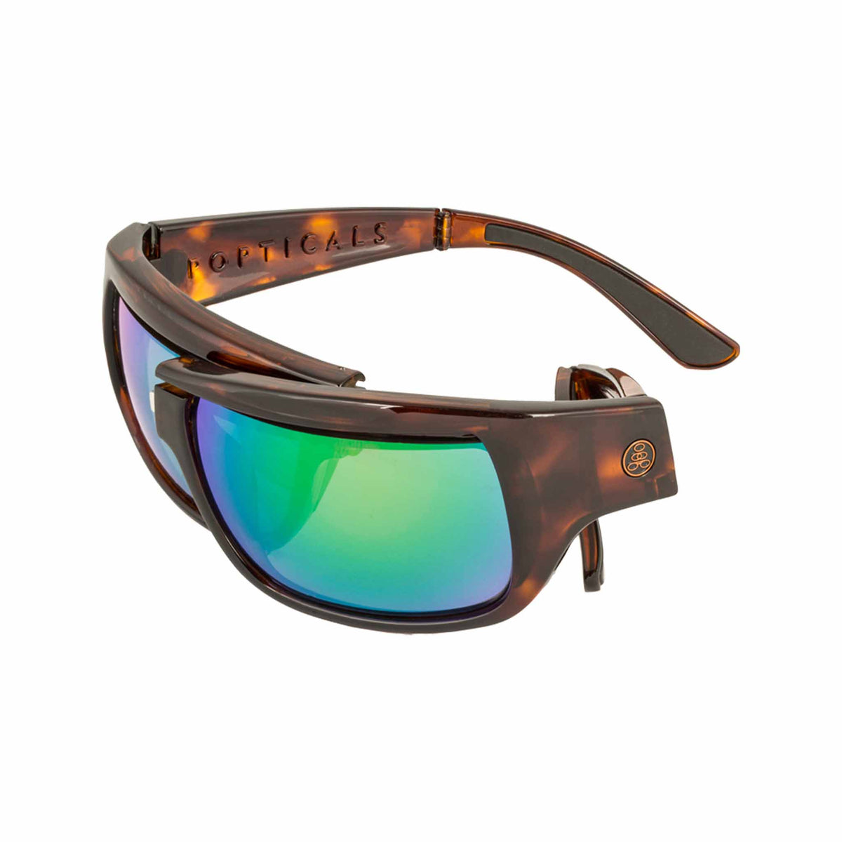 POPH2O | Gloss Tortoise | Polarized Gray/Green Mirror | Popticals
