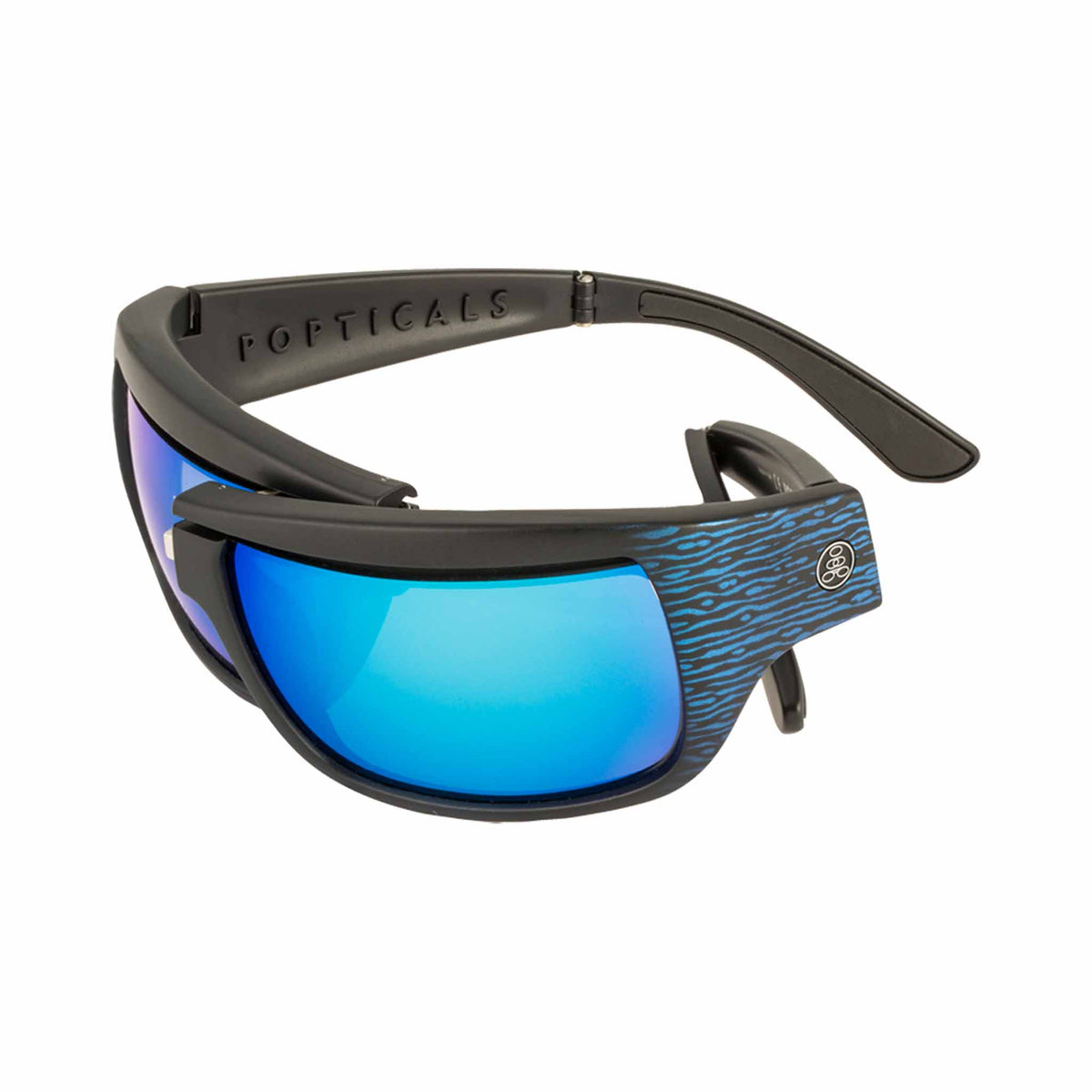 POPH2O | Blue/Black Wood Grain | Gray/Blue Mirror | Popticals