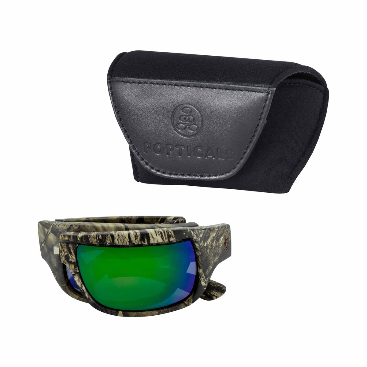 POPH2O Mossy Oak | Polarized Gray/Green Mirror | Popticals