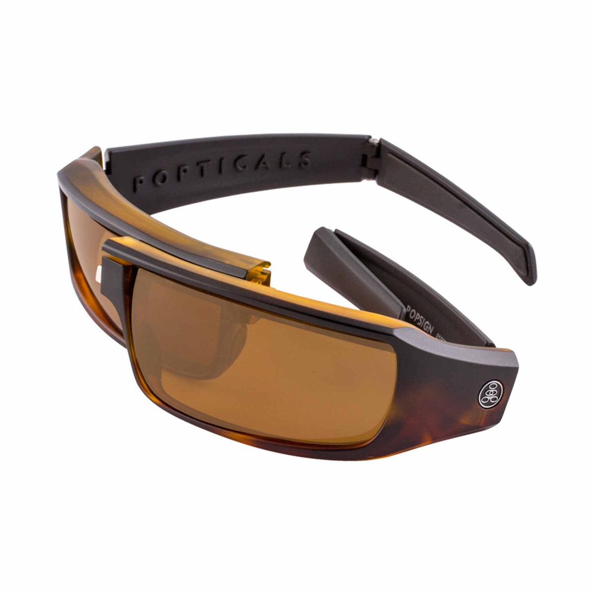 POPSIGN | Matte Black Tortoise | Polarized Brown | Popticals