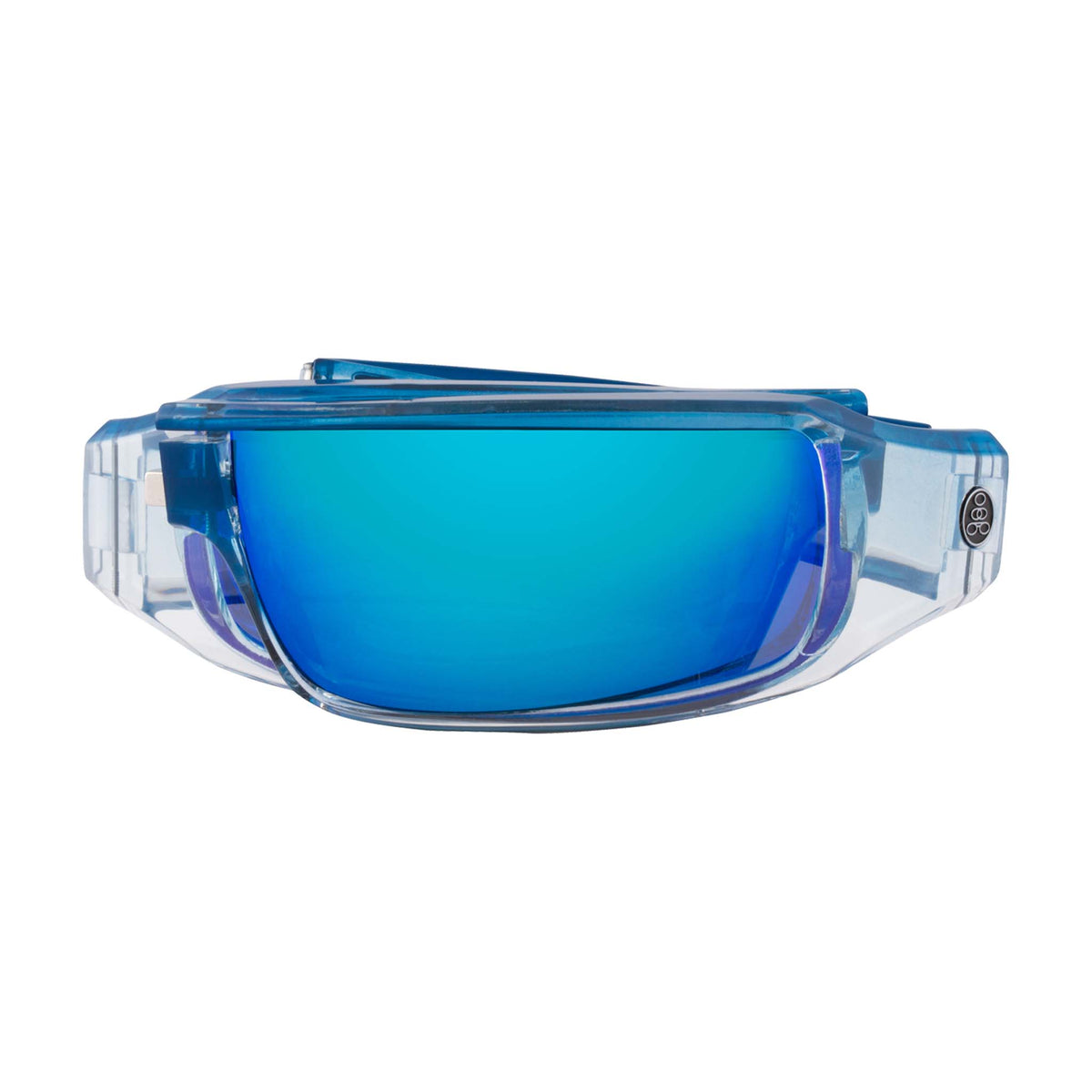 POPSIGN | Gloss Blue/Clear Crystal | Polarized Gray/Blue Mirror | Popticals