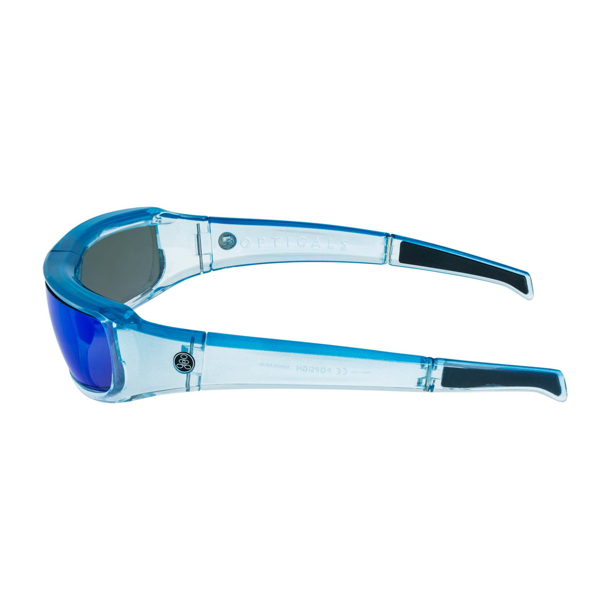 POPSIGN | Gloss Blue/Clear Crystal | Polarized Gray/Blue Mirror | Popticals