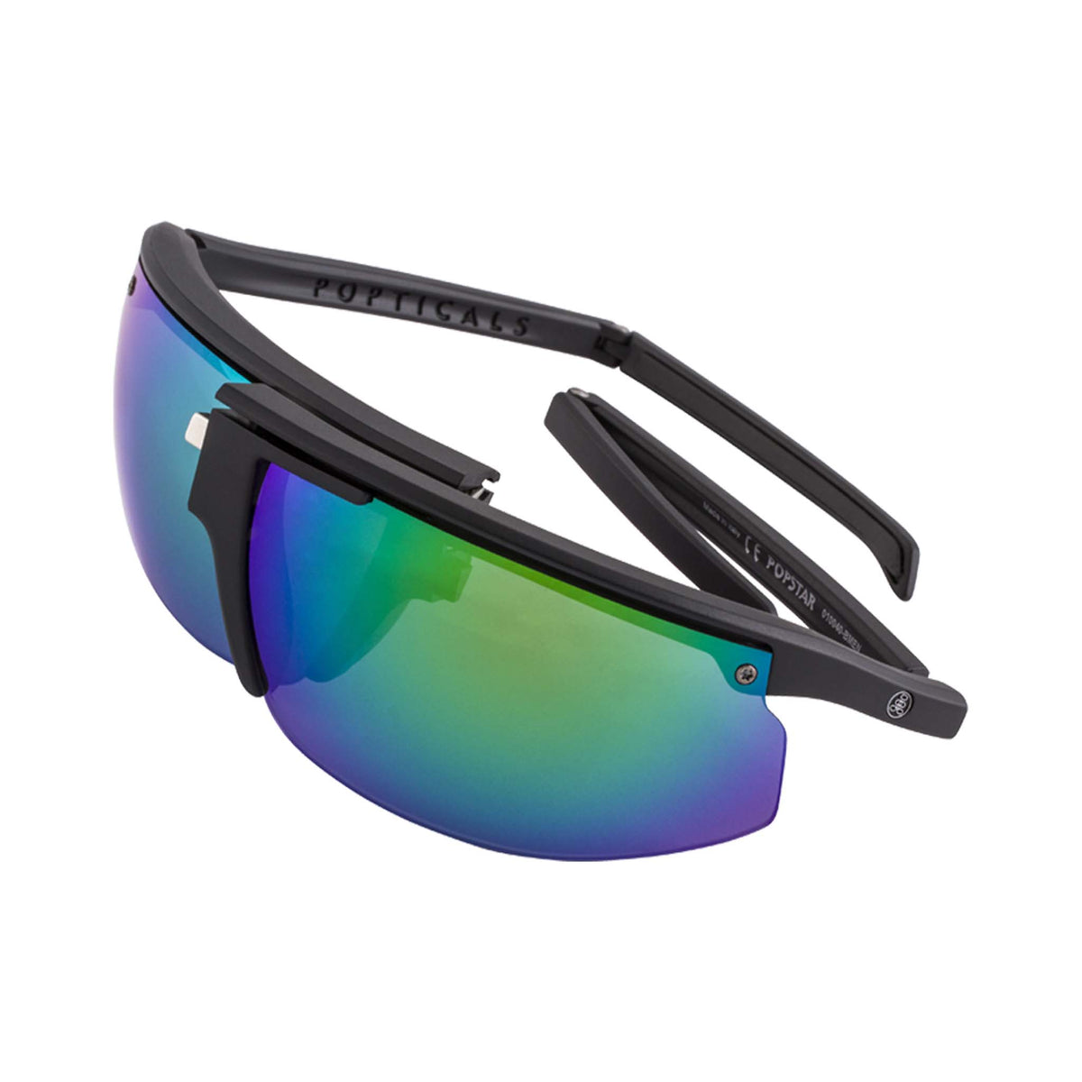 POPSTAR | Matte Black | Polarized Gray/Green Mirror | Popticals