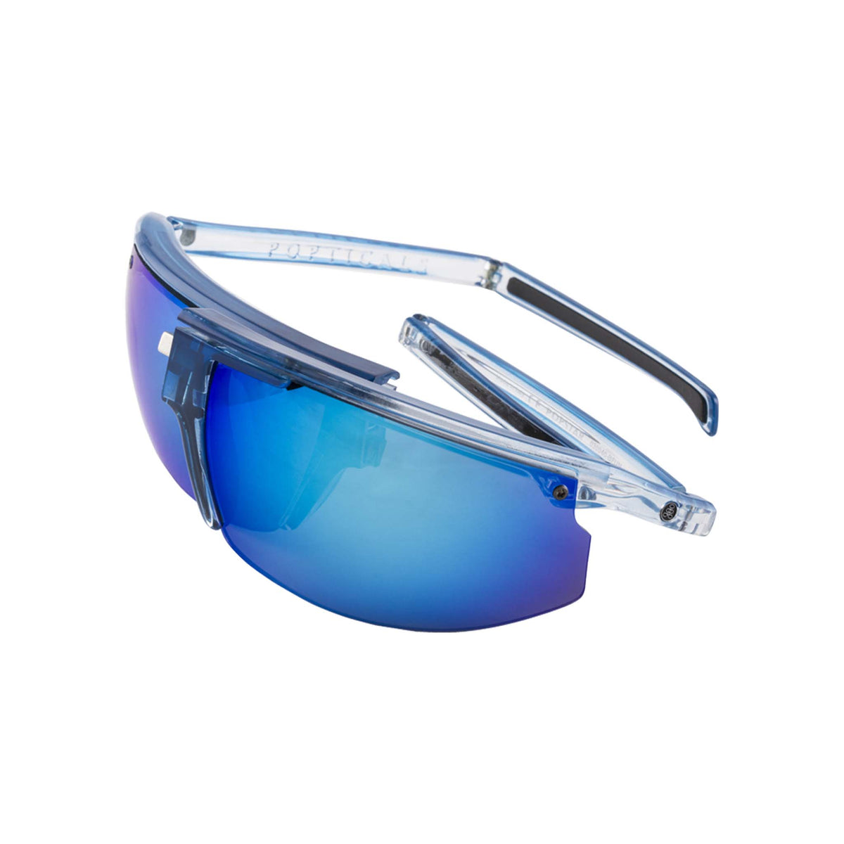 POPSTAR | Small Gloss Blue/Clear Crystal | Polarized Gray/Blue Mirror | Popticals