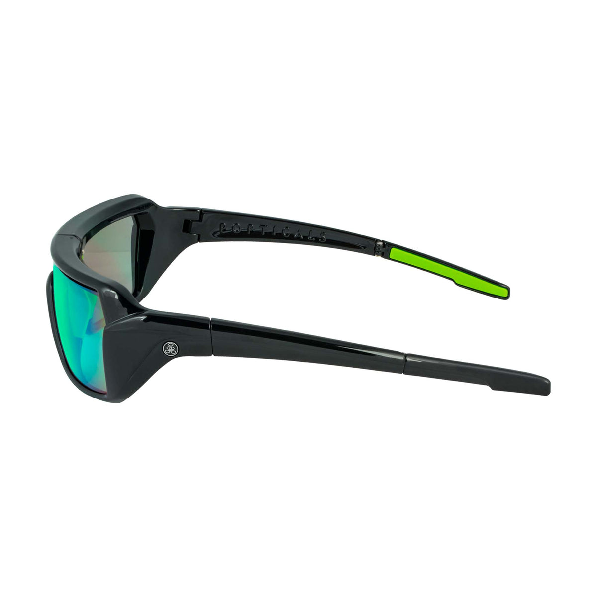 POPSTORM | Gloss Black | Non-Polarized Gray/Green Mirror | Popticals