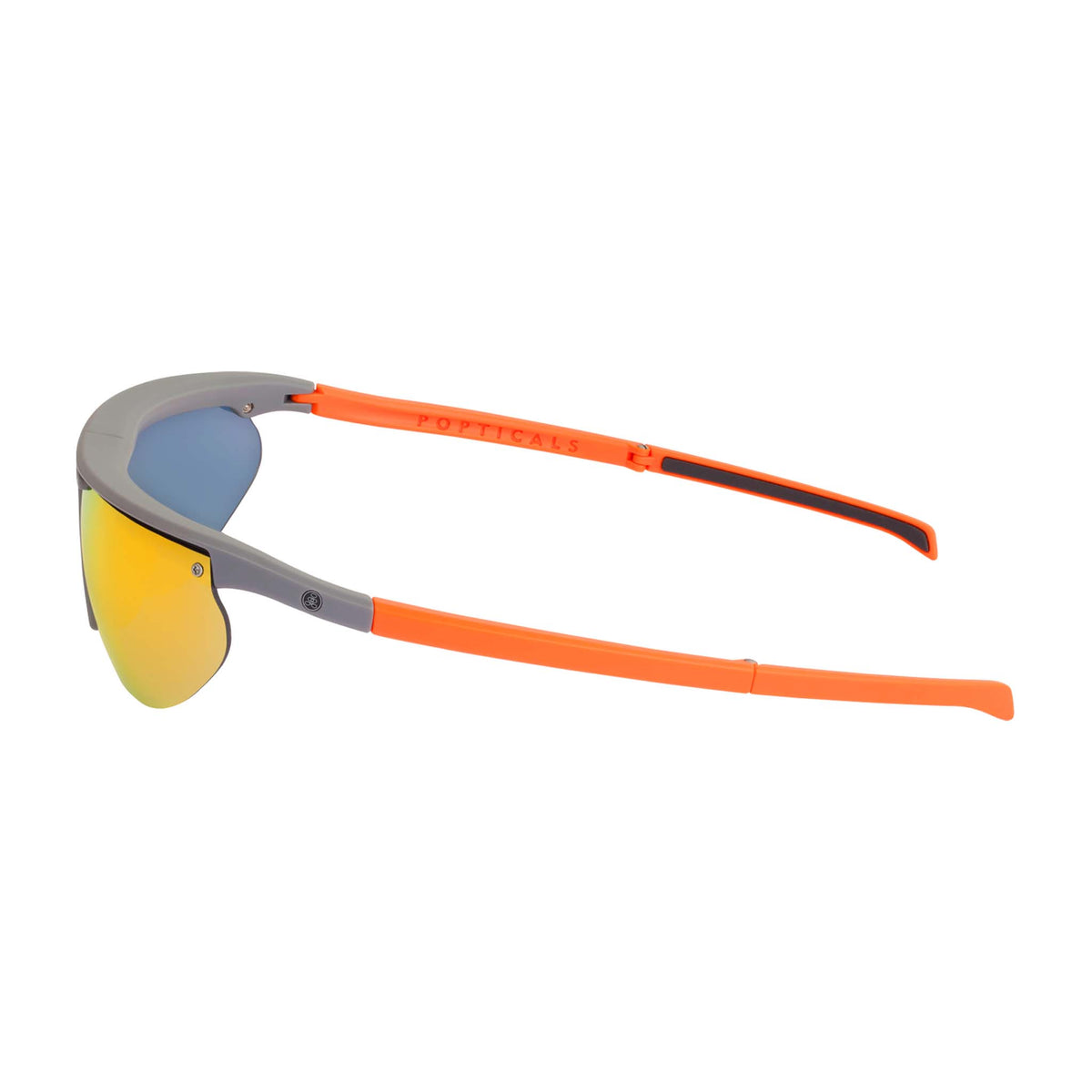 POPTRAIL | Small Matte Gray/Orange | Polarized Gray/Orange Mirror | Popticals