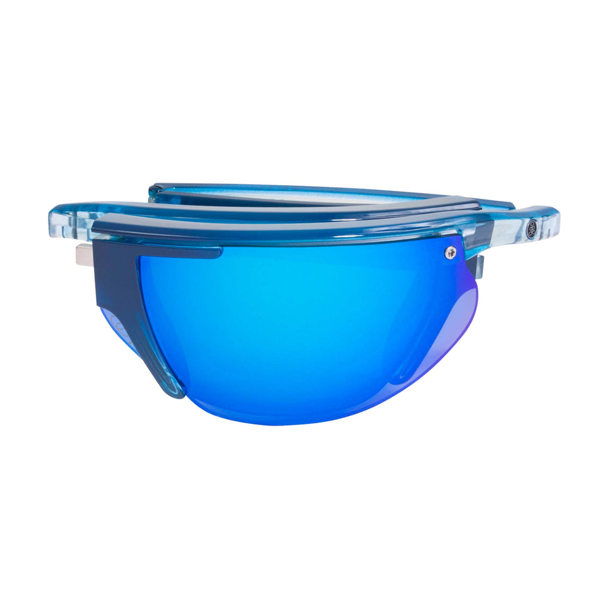 POPTRAIL | Small Gloss Blue/Crystal | Polarized Gray/Blue Mirror | Popticals