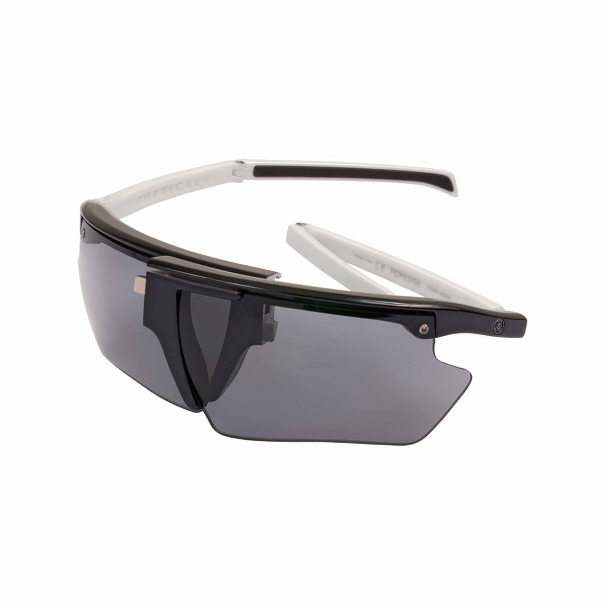 POPEDGE | Small Gloss Black/White | Polarized Gray | Popticals