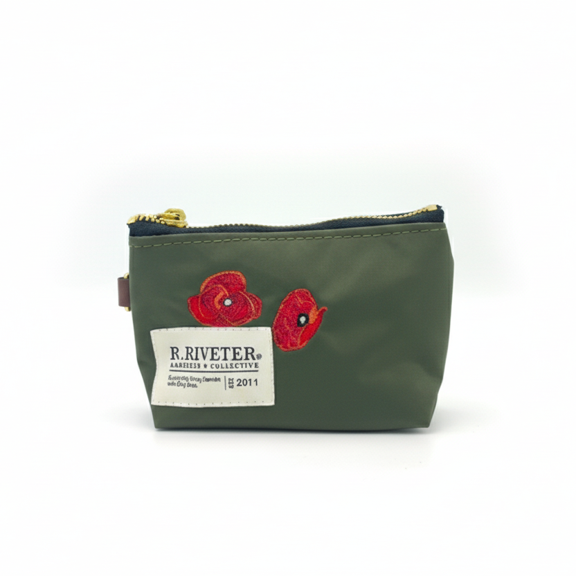 Lucy Mini Zipper Pouch | Poppy Special Edition Fatigue Nylon