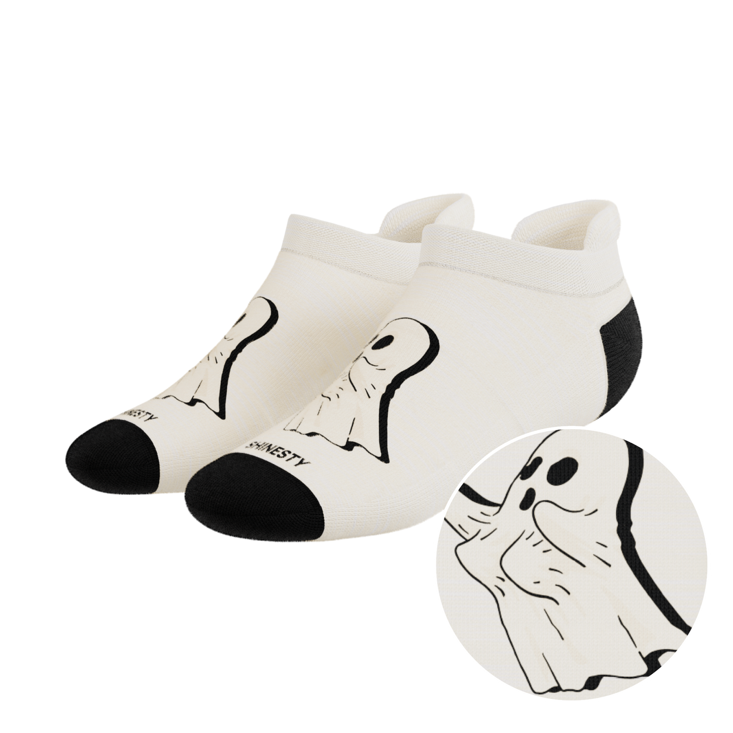 The Possessed Chest | Ghost Heel Hammock™ Ankle Socks