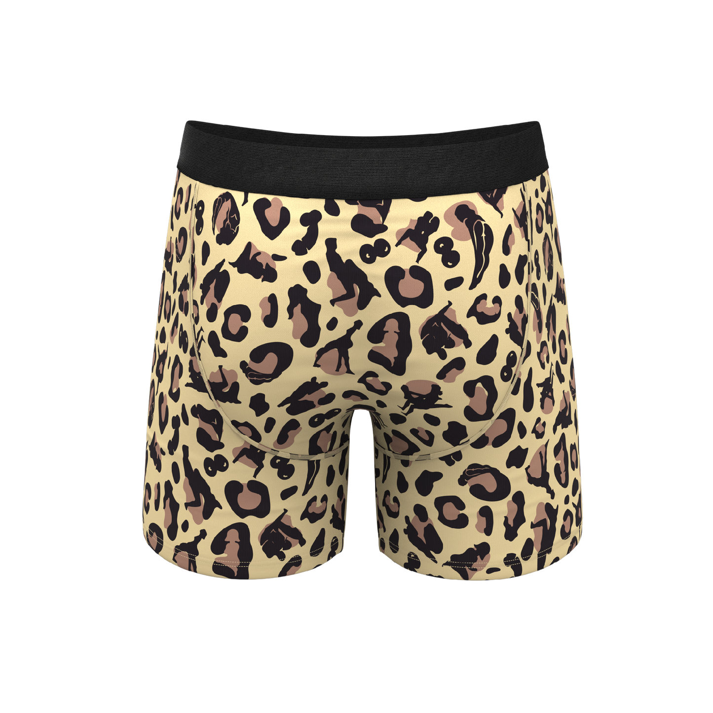 The Primal Passion | Naughty Cheetah Print Ball Hammock® Pouch Underwear With Fly