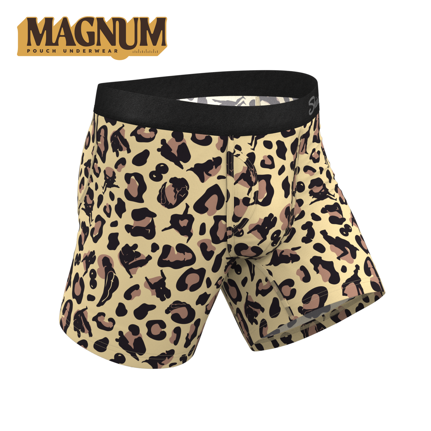 The Primal Passion | Naughty Cheetah Print Ball Hammock® Magnum Big Pouch Underwear