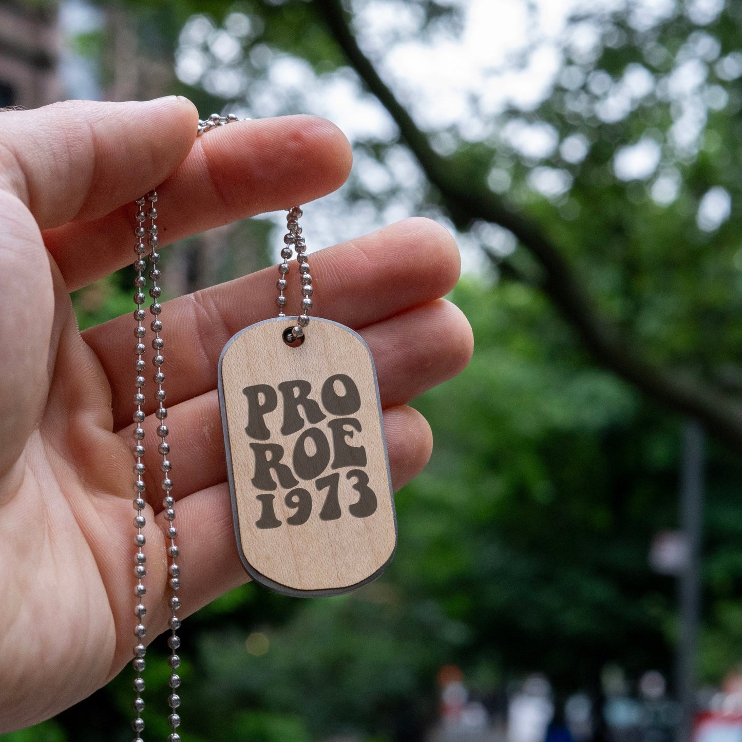Pro Roe 1973 Dog Tag