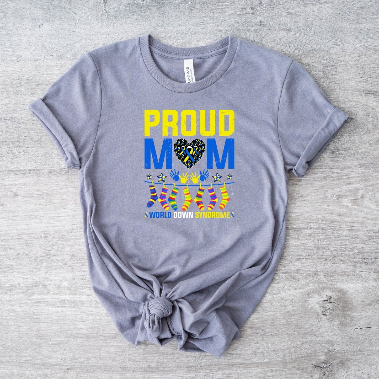Proud Mom World Down Syndrome Awareness T-Shirt