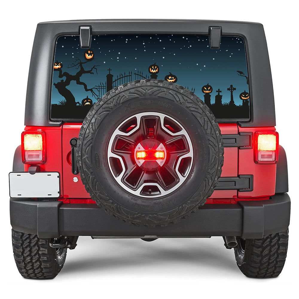 Pumpkin Party Rear Window Decal