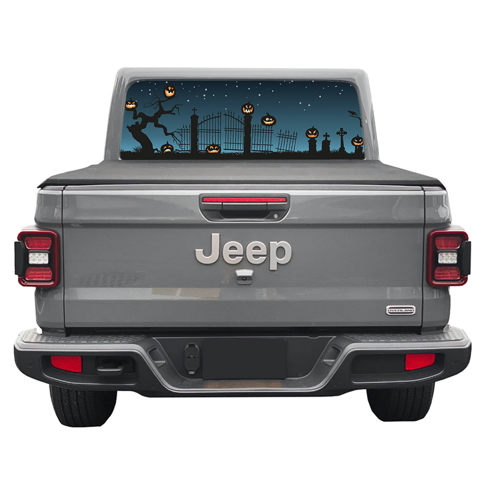 Pumpkin Party Rear Window Decal