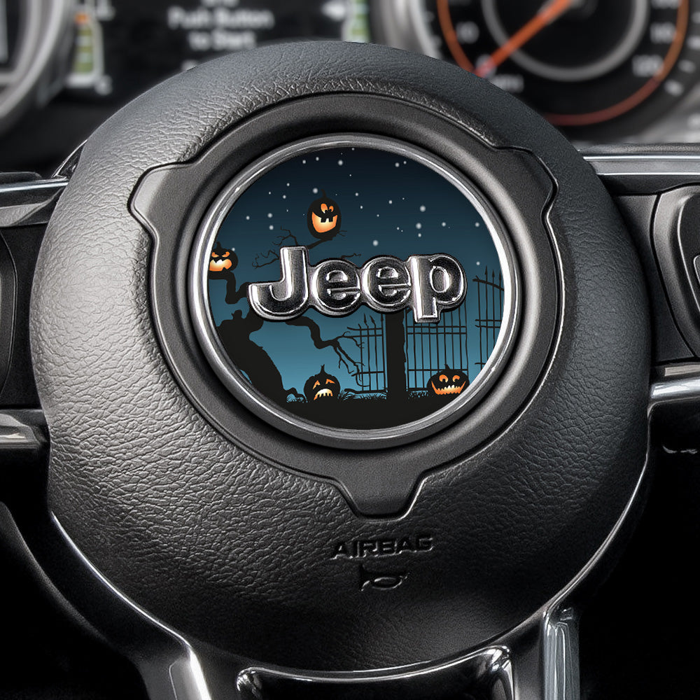 Pumpkin Party Steering Wheel Decal