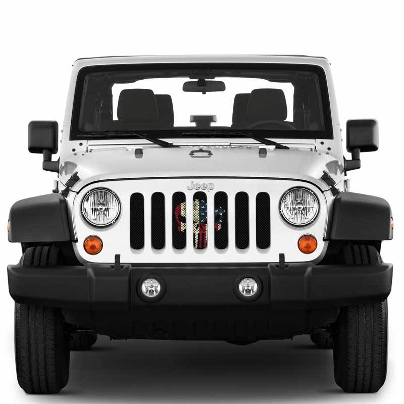 Punisher Old Glory Inserts & Flat Black Vent Decals Bundle