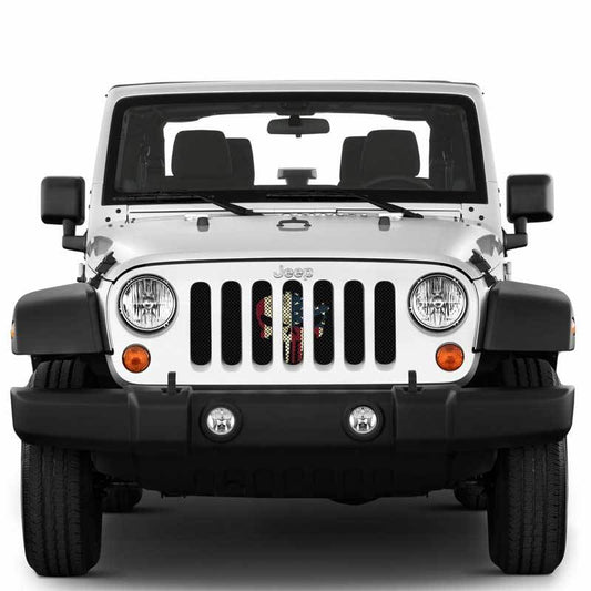 Punisher Old Glory Inserts & Flat Black Vent Decals Bundle