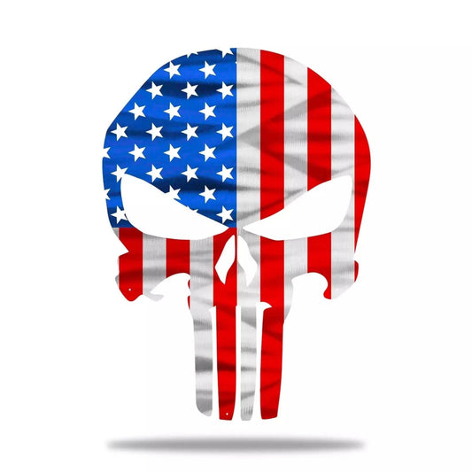 Punisher Skull American Flag