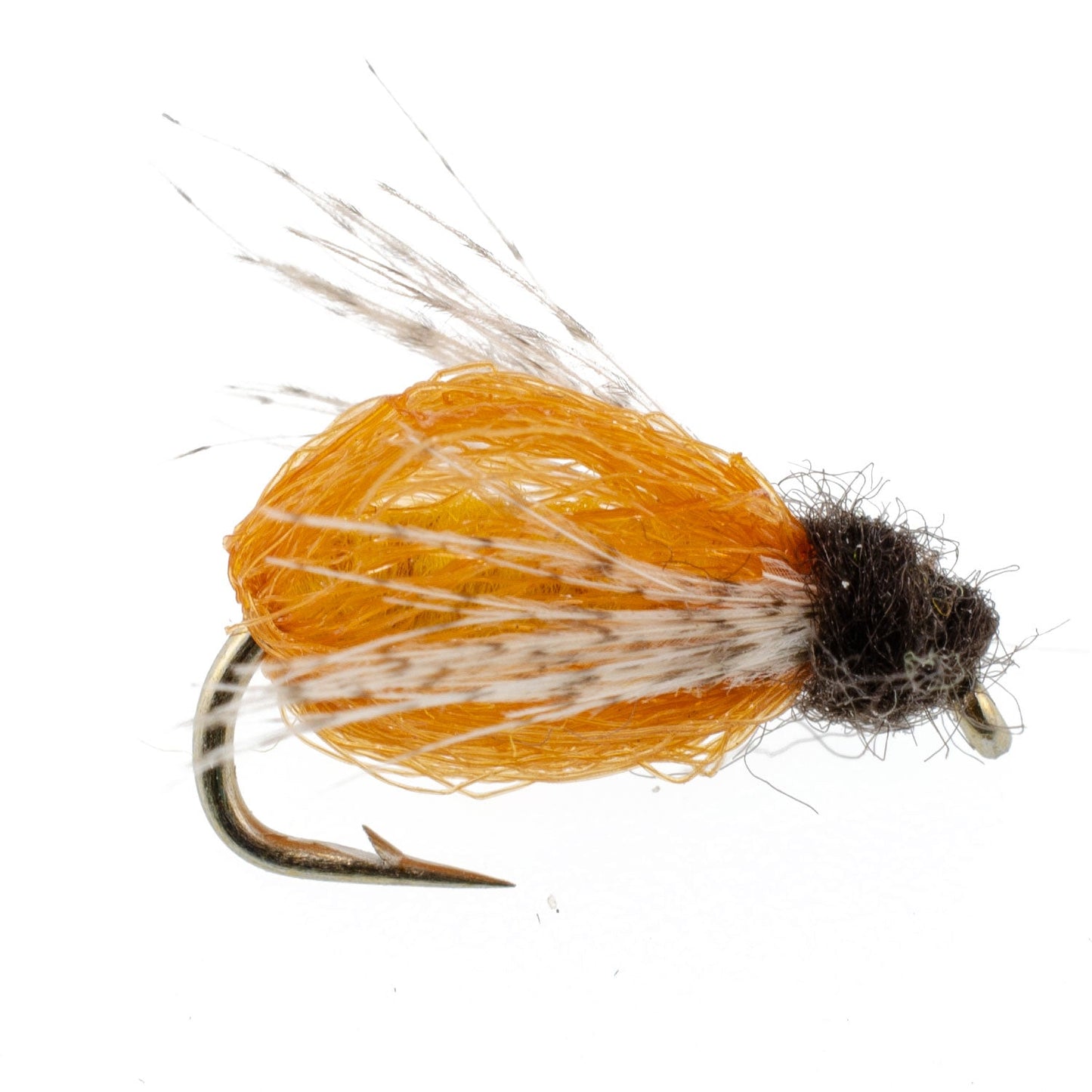LaFontaine Amber Deep Sparkle Caddis Pupa - 6 Flies Hook Size 18