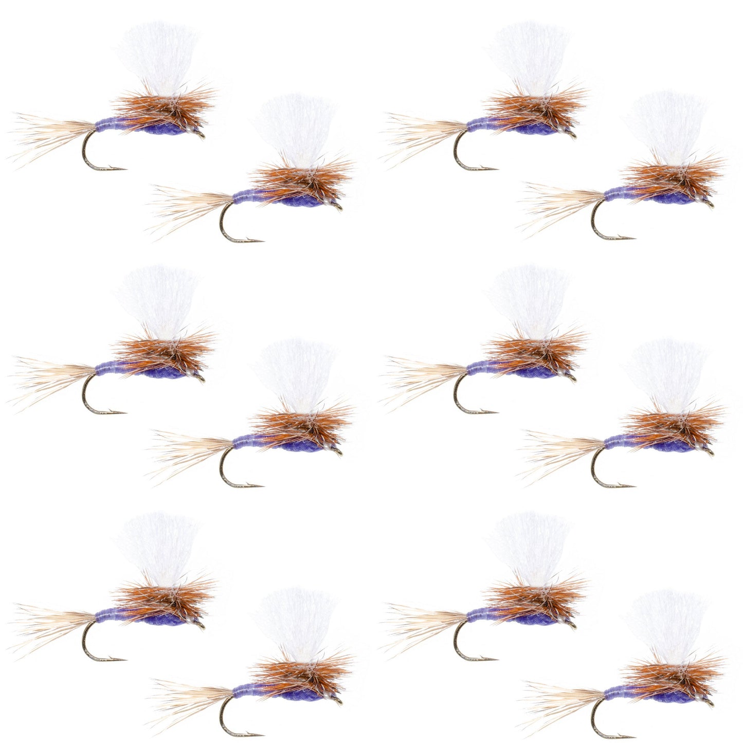 Parachute Purple Haze Dry Fly - 12 Flies Size 16