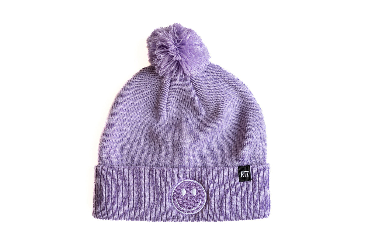 Smiley Pom Pom Hat