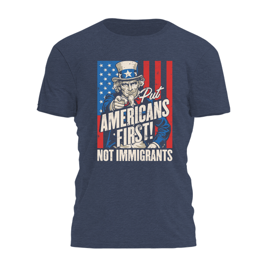 Put Americans First - Uncle Sam Tee - 4430