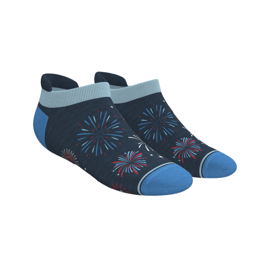 The Pyrotecnips | Naughty Fireworks Heel Hammock™ Ankle Socks