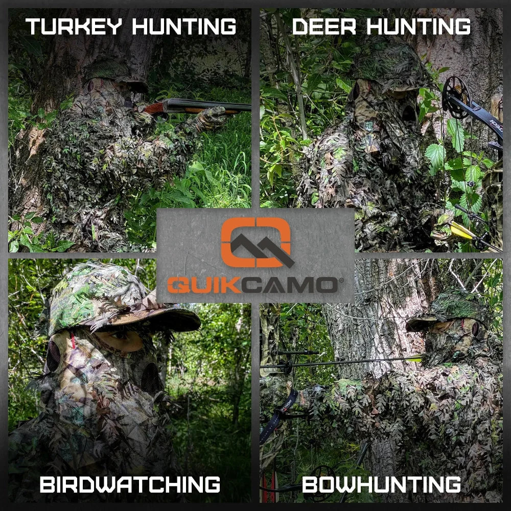 3D Leafy Camo Face Mask Ball Cap in Mossy Oak and Realtree (Adj, OSFM)