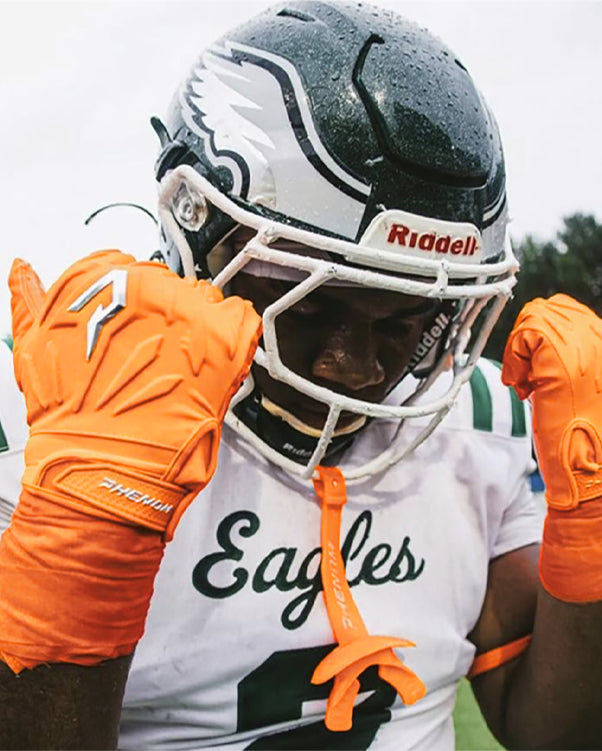 Phenom Elite Quantum Fierce Adult Padded Football Gloves - Team Colors