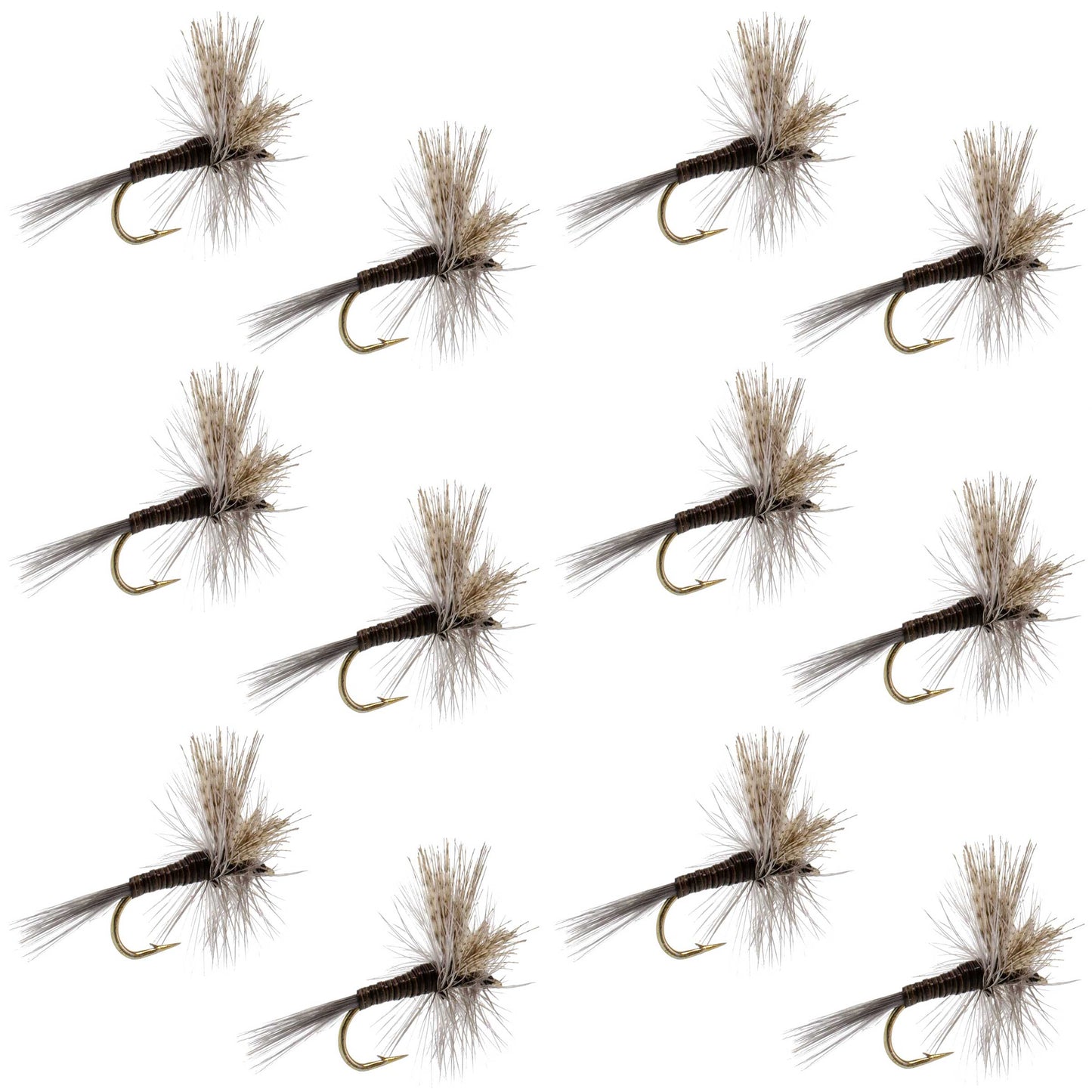Quill Gordon Classic Dry Fly - 12 Flies Size 16