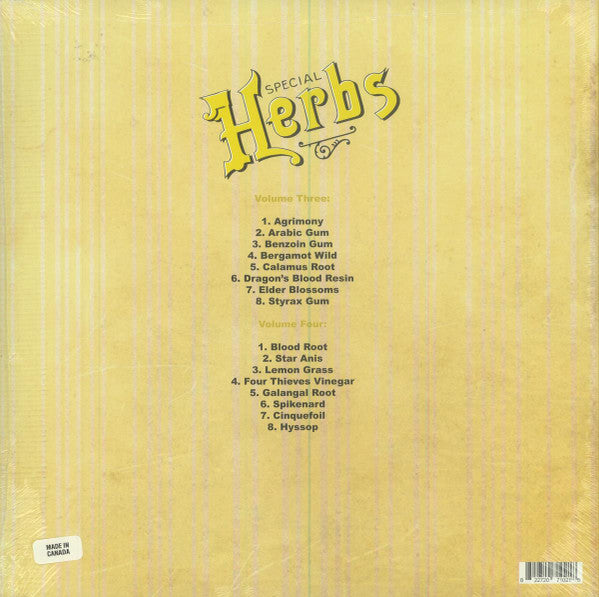Metal Fingers ( MF DOOM ) - Special Herbs Volumes 3 & 4 2x (Lemon Yellow Color Vinyl) LP Record