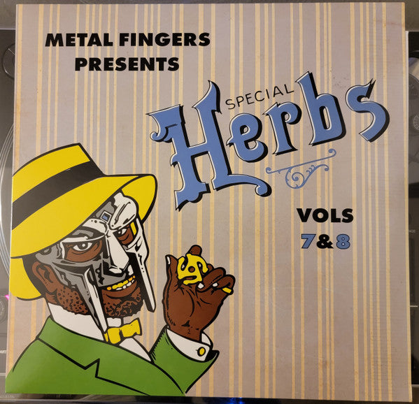 Metal Fingers ( MF DOOM ) - Special Herbs Vol 7 & 8 2x (Sky Blue Color Vinyl) LP Record