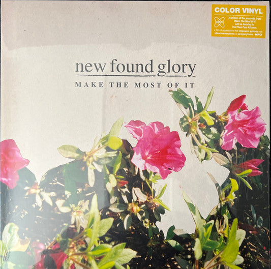 New Found Glory – Make The Most Of It Yellow Translucent Color Vinyl LP Record