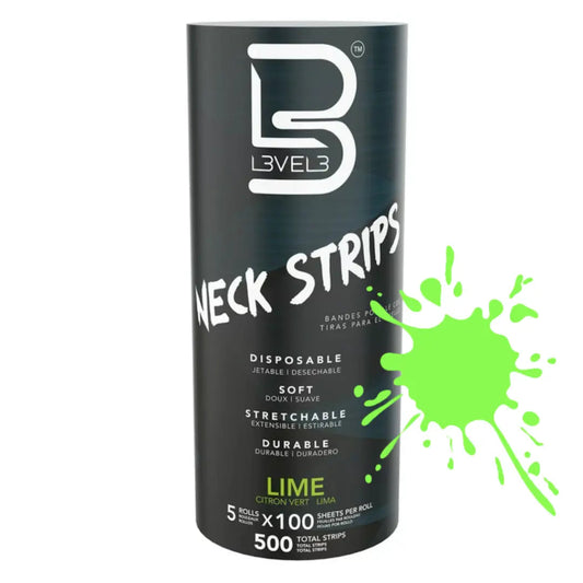 Level 3 Self Adhesive Neck Strips - Green | 500 Count