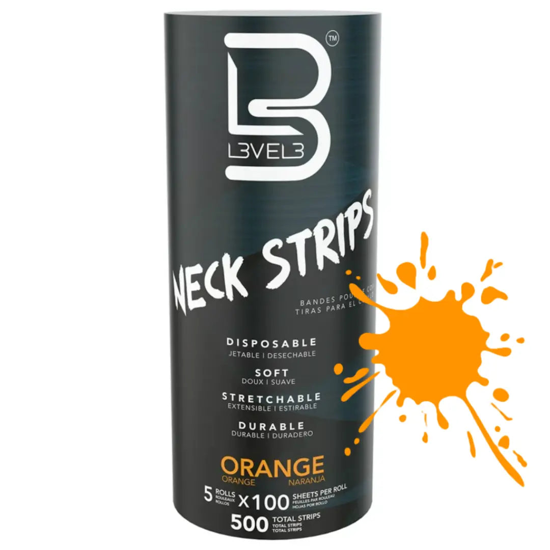 Level 3 Self Adhesive Neck Strips – Orange | 500 Count