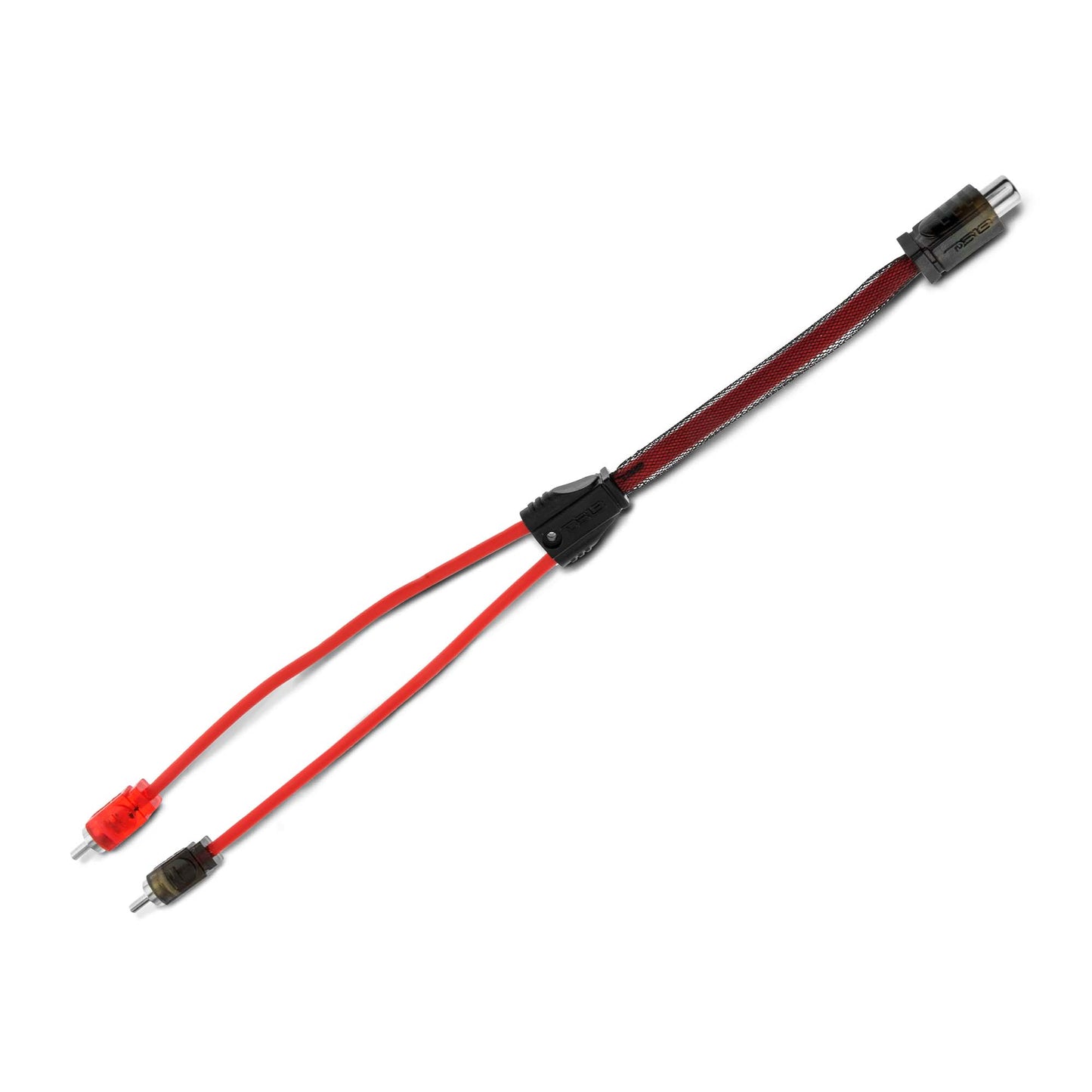 Level 2 RCA 100% Copper OFC Y Connector 1 FEMALE to 2 MALE -  RED