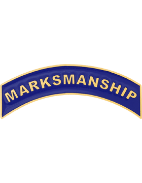 ROTC Metal Arc Tab MARKSMANSHIP