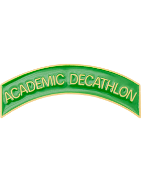 ROTC Metal Arc Tab ACADEMIC DECATHLON