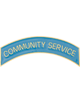 ROTC Metal Arc Tab COMMUNITY SERVICE