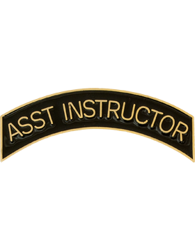 ROTC Metal Arc Tab ASST INSTRUCTOR