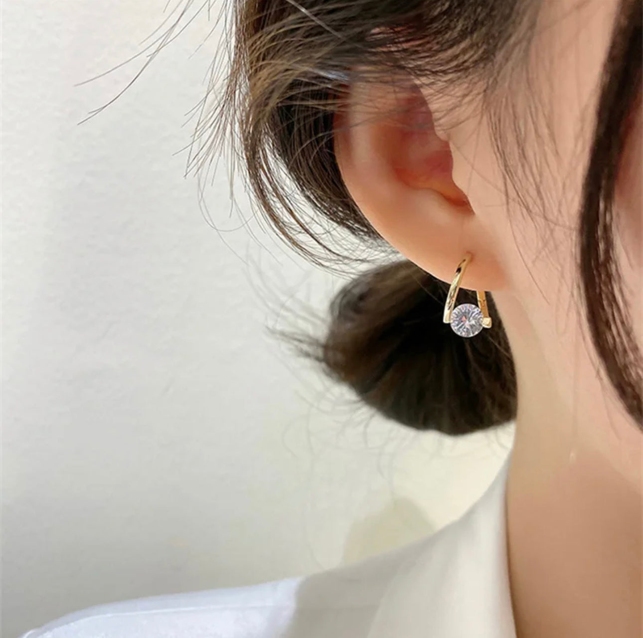 REINA - Gold OR Silver Zircon Earrings