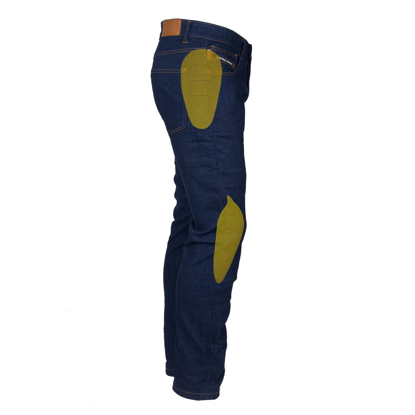 Loose Fit Protective Denim Pants (Extra Wide Jeans) - Blue