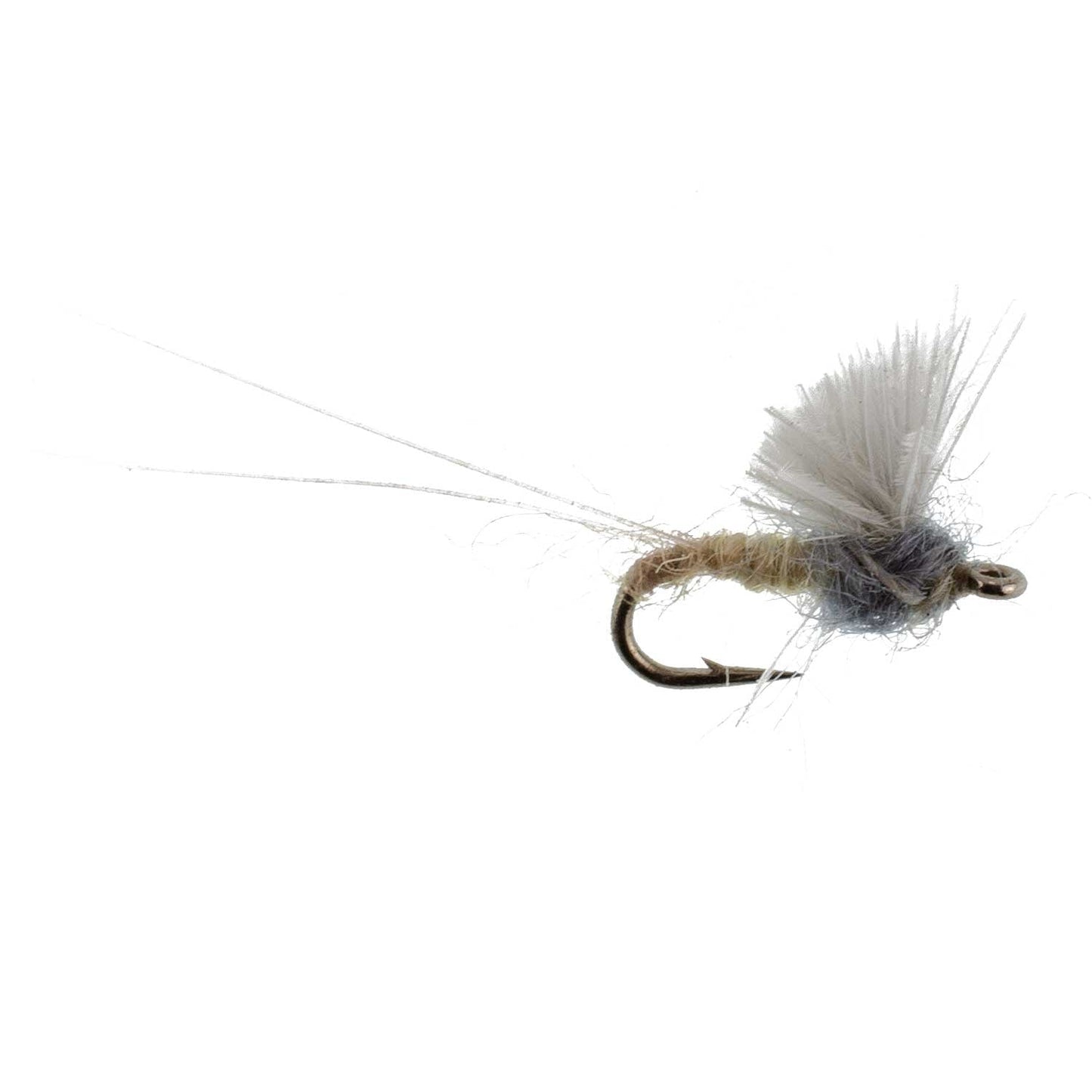 3 Pack RS2 Gray Emerger Midge - Hook Size 20